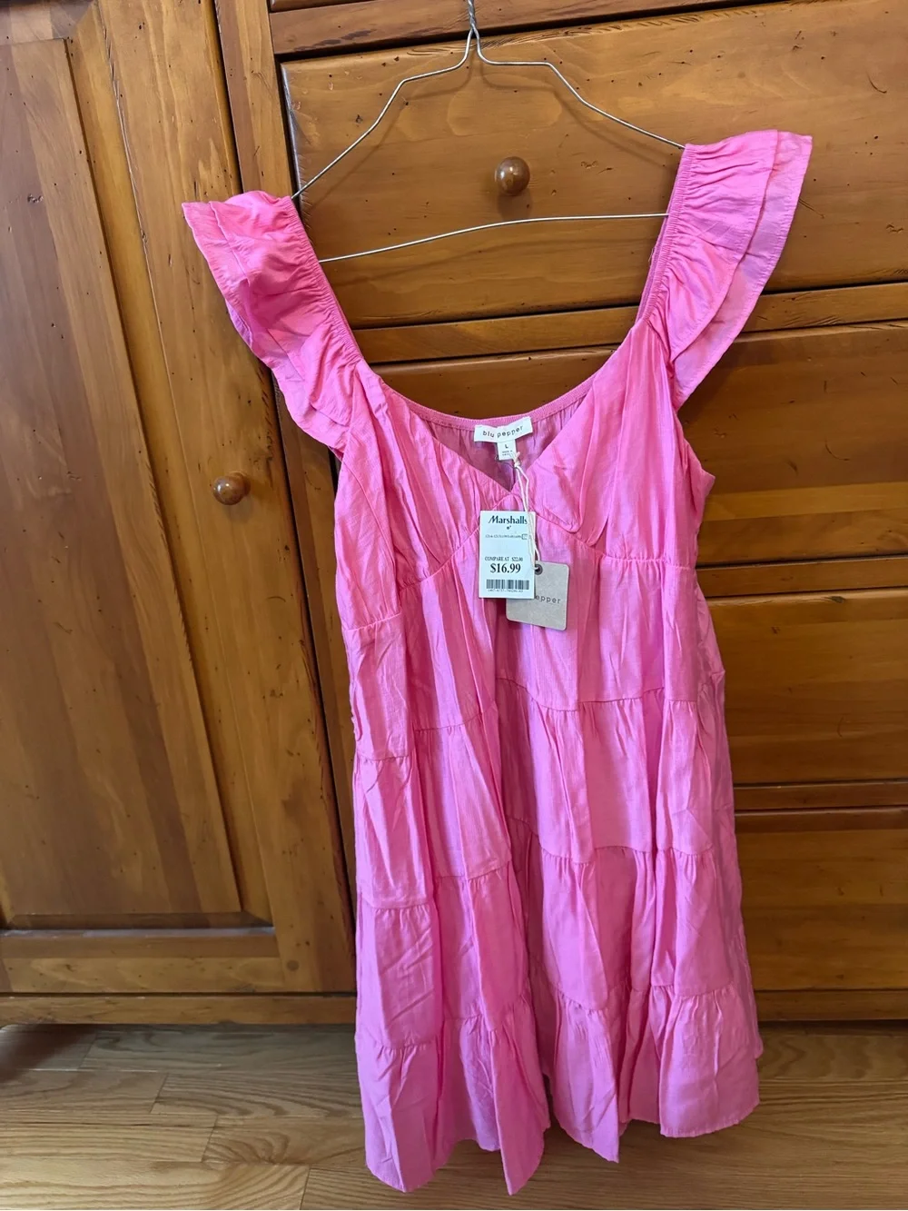 Pink Ruffle Sleeveless Kids Dress - Unbranded